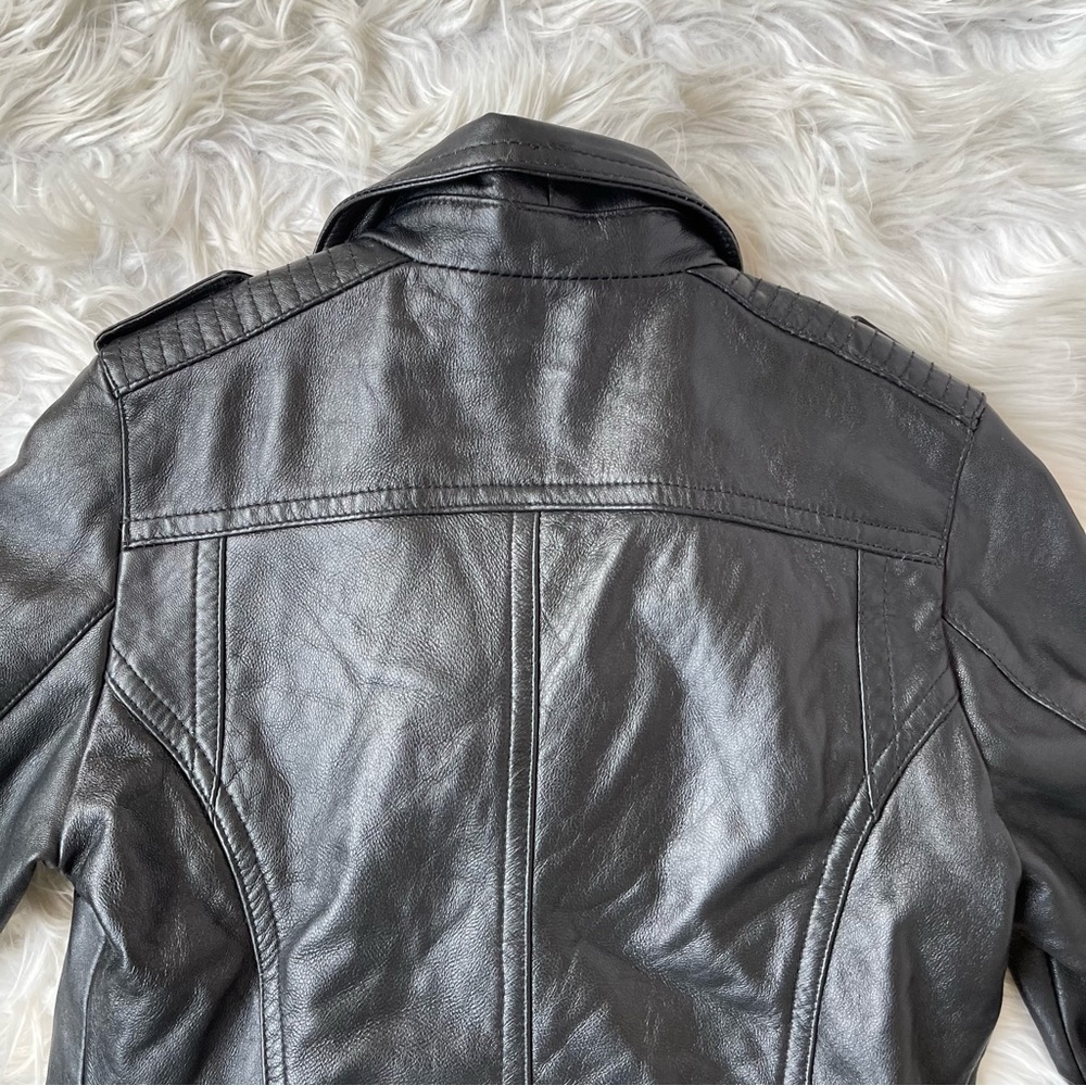 GUISEPPE leather Motorcycle black‎ jacket - Picture 15 of 16